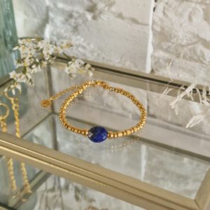 Bracelet Joy Lapis Lazuli doré