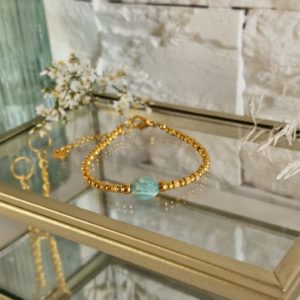 Bracelet Joy Amazonite doré