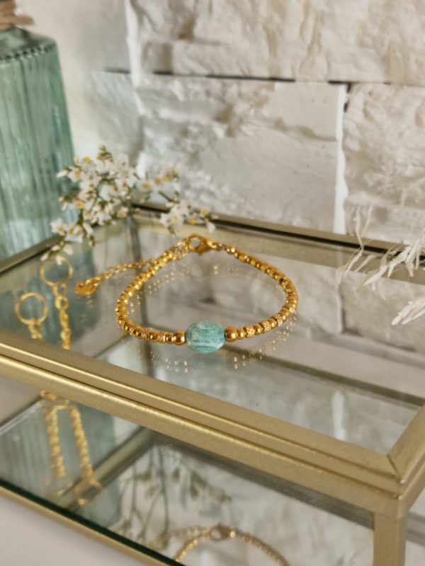 Bracelet Joy Amazonite doré