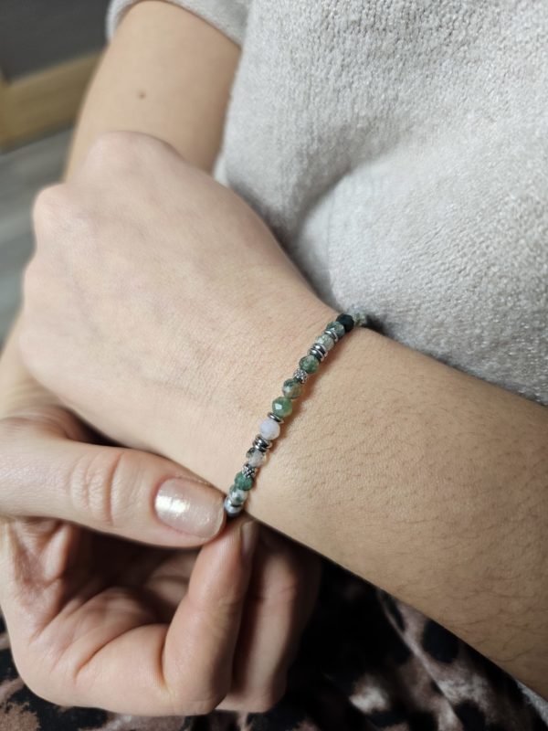 Bracelet Alba Agate mousse – Image 4