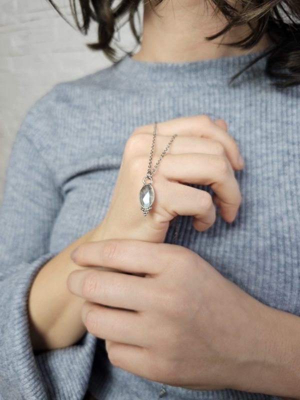 Pendentif Labradorite rhodié – Image 4