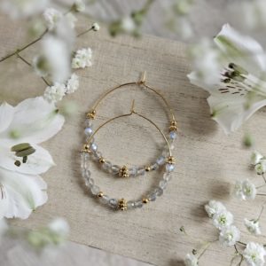 Créoles Moïra Labradorite