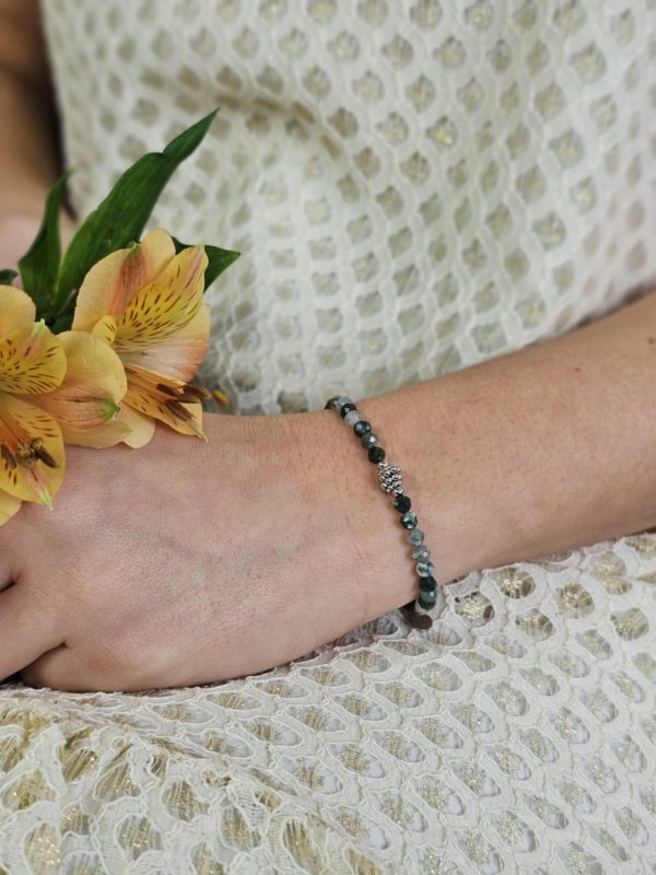 Bracelet Moïra Agate mousse – Image 4