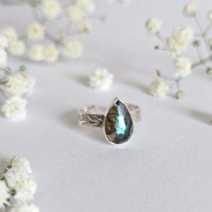 Bague réglable Labradorite