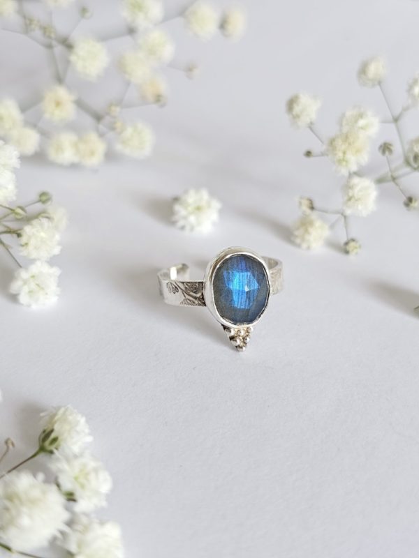 Bague réglable Labradorite