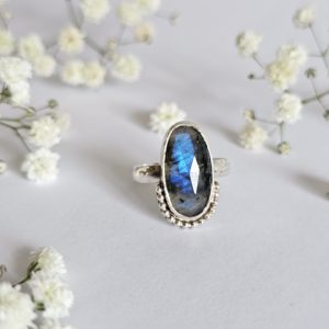 Bague réglable Labradorite