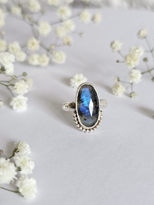 Bague réglable Labradorite