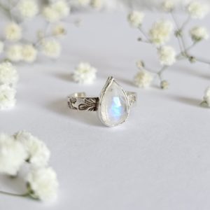 Bague réglable Pierre de lune