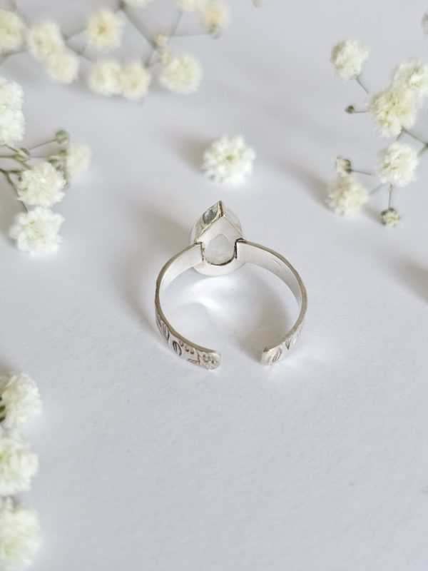 Bague réglable Pierre de lune – Image 3
