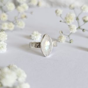 Bague réglable Pierre de lune