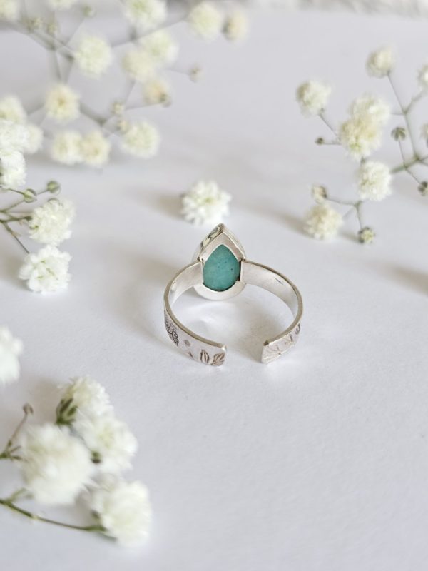 Bague réglable Amazonite – Image 2