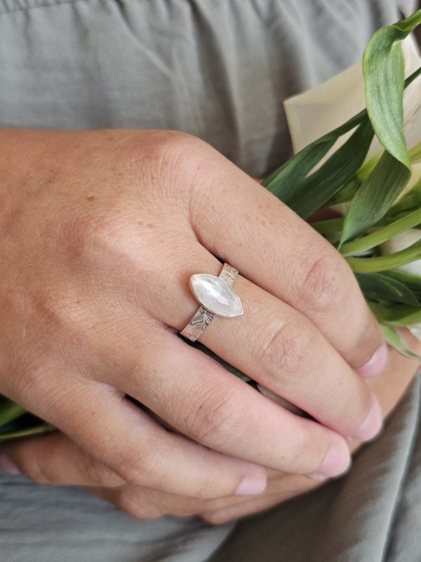 Bague réglable Pierre de lune – Image 4