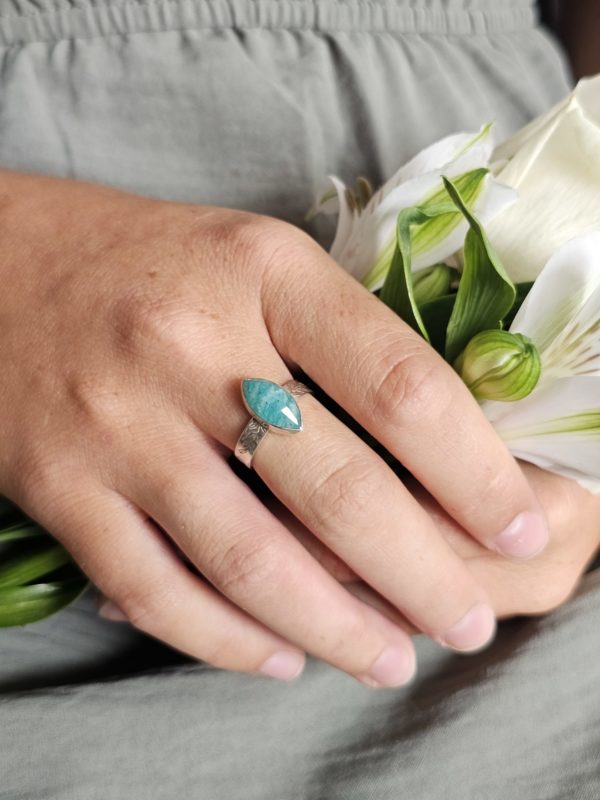 Bague réglable Amazonite – Image 4