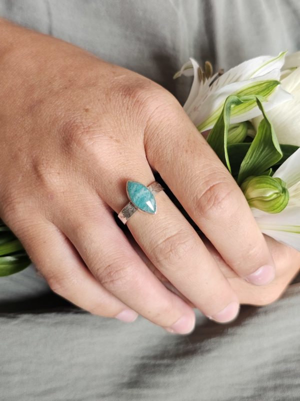 Bague réglable Amazonite – Image 5