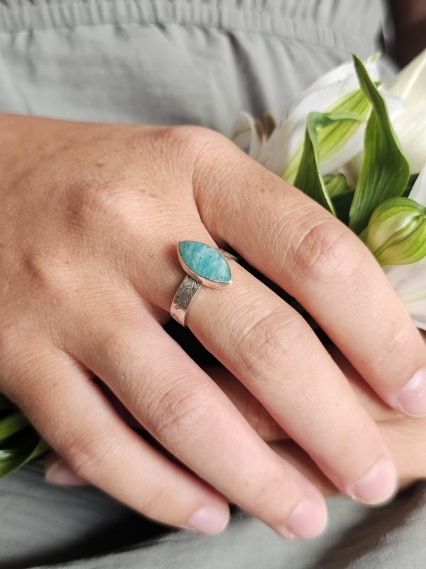 Bague réglable Amazonite – Image 3