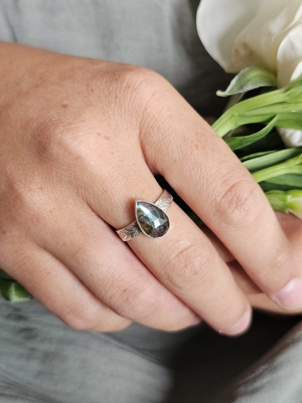 Bague réglable Labradorite – Image 4