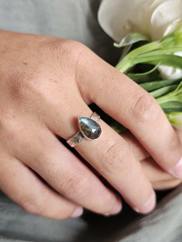 Bague réglable Labradorite – Image 5