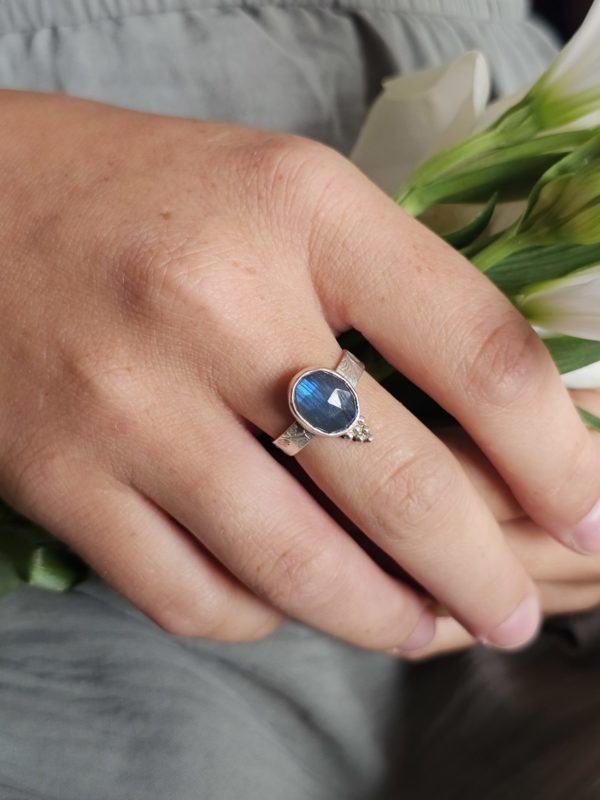Bague réglable Labradorite – Image 4