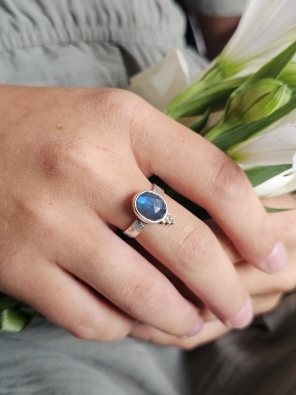 Bague réglable Labradorite – Image 5