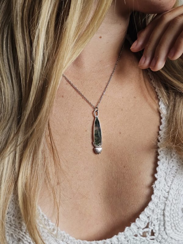 Pendentif Agate mousse – Image 3