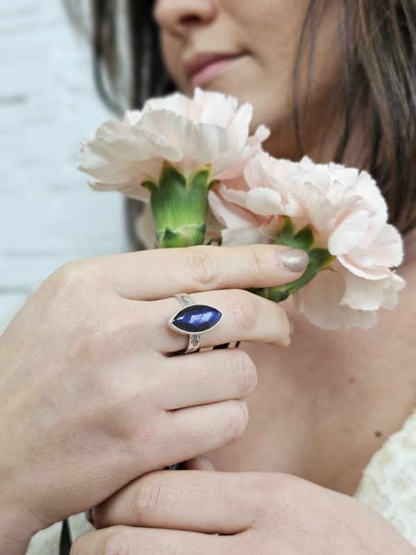 Bague réglable Labradorite – Image 2
