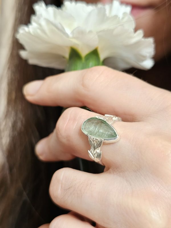 Bague réglable Cyanite verte – Image 5