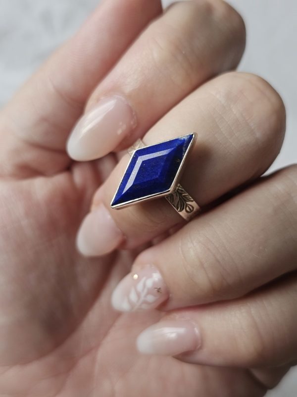 Bague réglable Lapis lazuli – Image 3