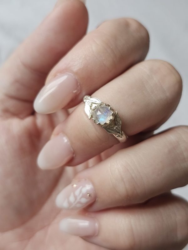 Bague réglable Pierre de lune – Image 3