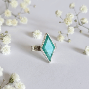 Bague réglable Amazonite