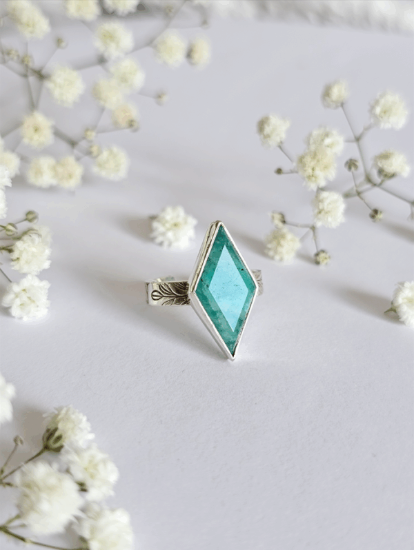 Bague réglable Amazonite