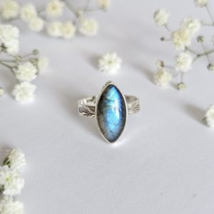 Bague réglable Labradorite