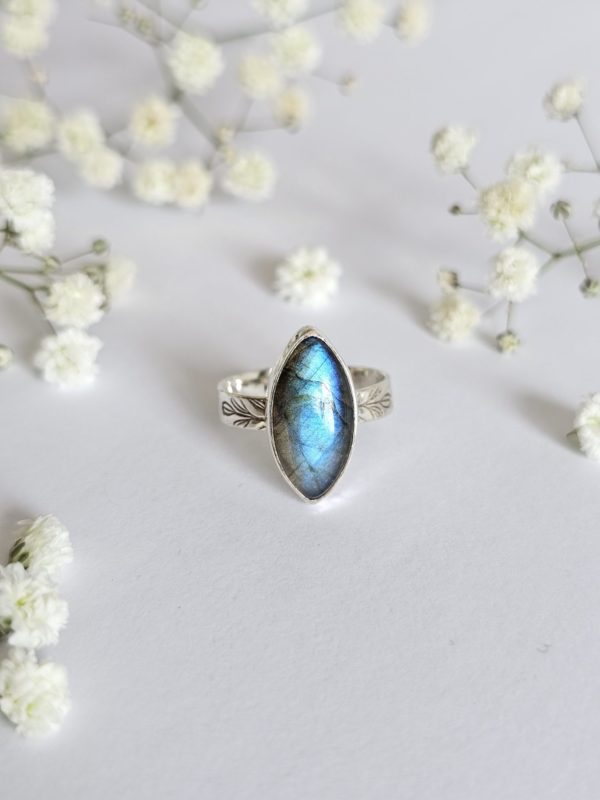 Bague réglable Labradorite