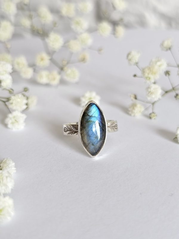 Bague réglable Labradorite – Image 5