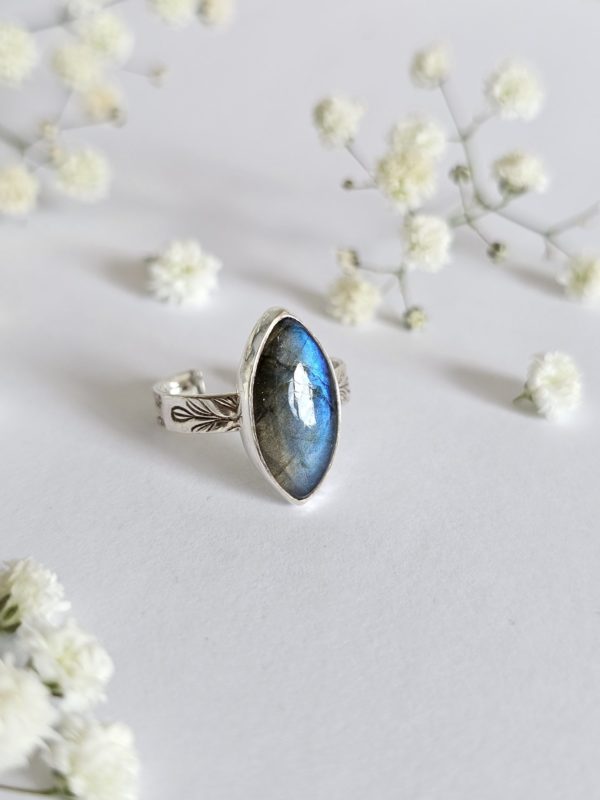 Bague réglable Labradorite – Image 4