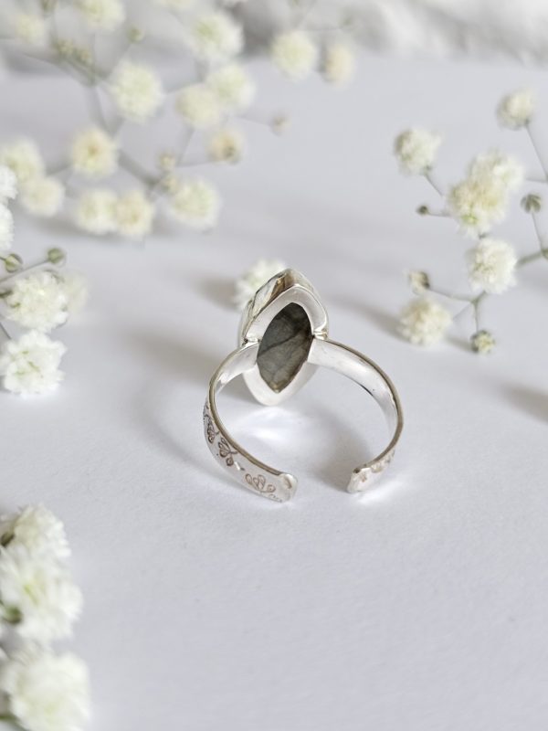 Bague réglable Labradorite – Image 3