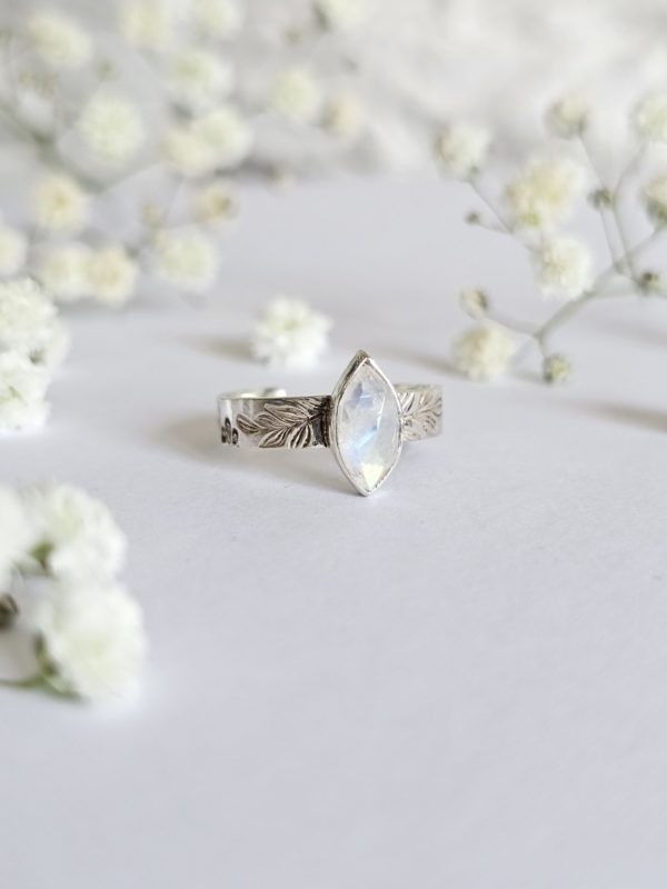 Bague réglable Pierre de lune – Image 3