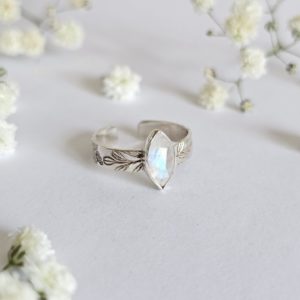 Bague réglable Pierre de lune