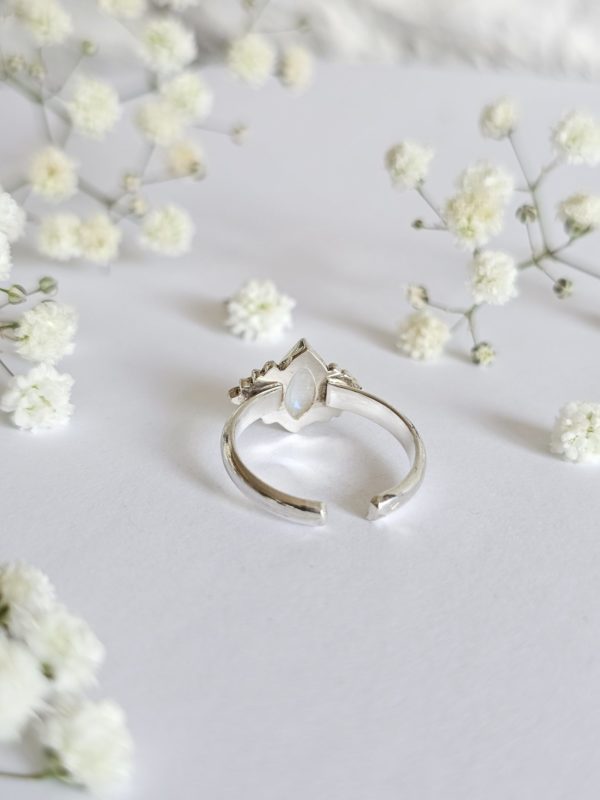Bague réglable Pierre de lune – Image 3