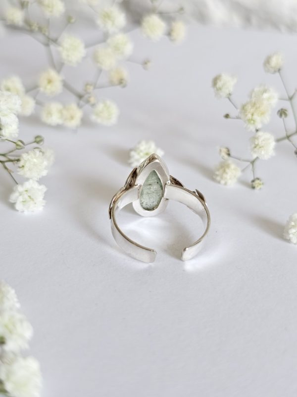 Bague réglable Cyanite verte – Image 3