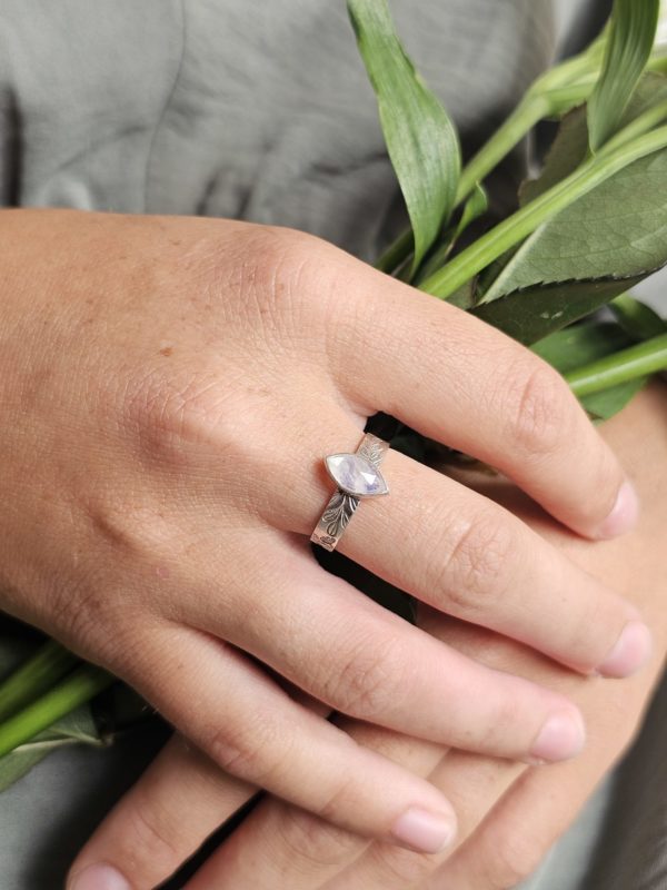 Bague réglable Pierre de lune – Image 5