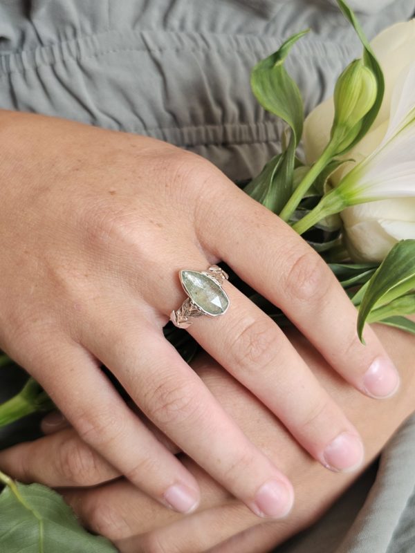 Bague réglable Cyanite verte – Image 8