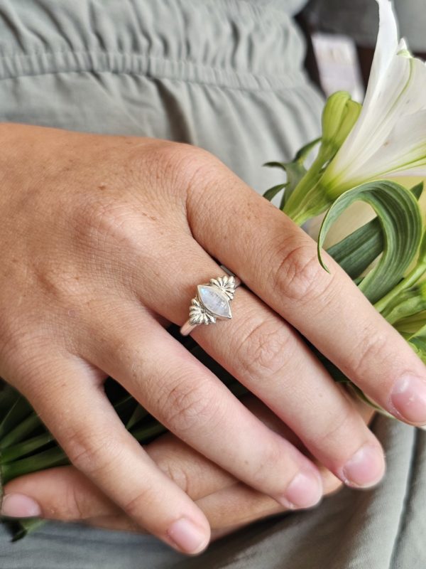 Bague réglable Pierre de lune – Image 4