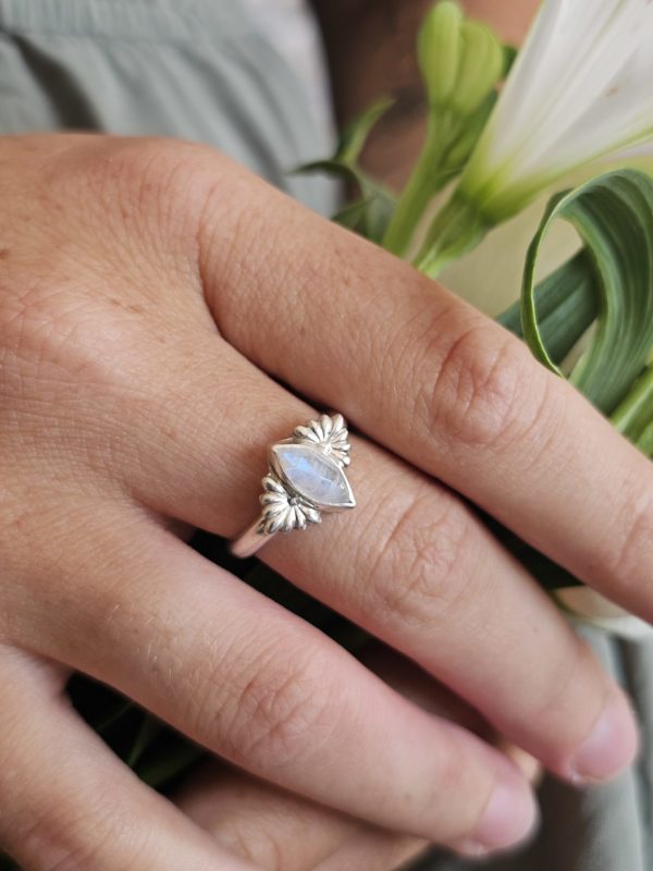 Bague réglable Pierre de lune – Image 5