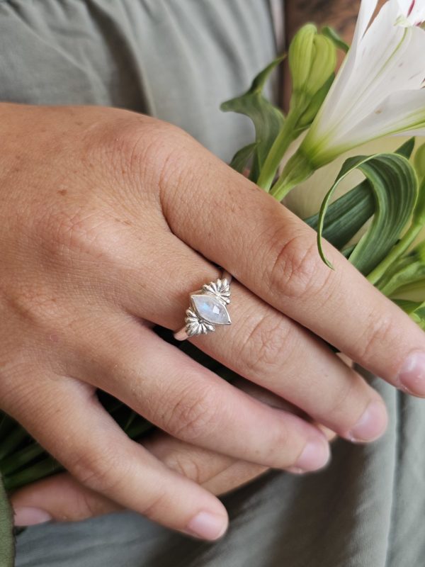 Bague réglable Pierre de lune – Image 6