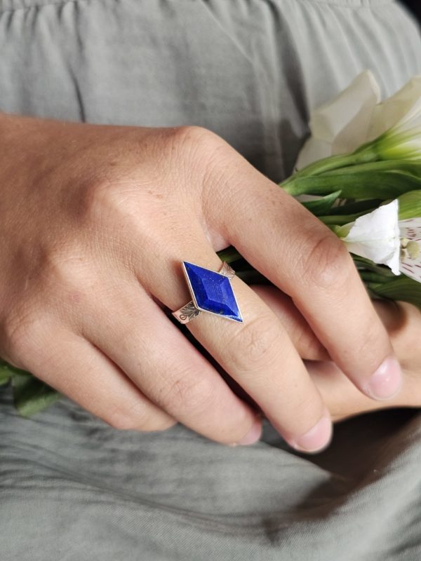 Bague réglable Lapis lazuli – Image 5