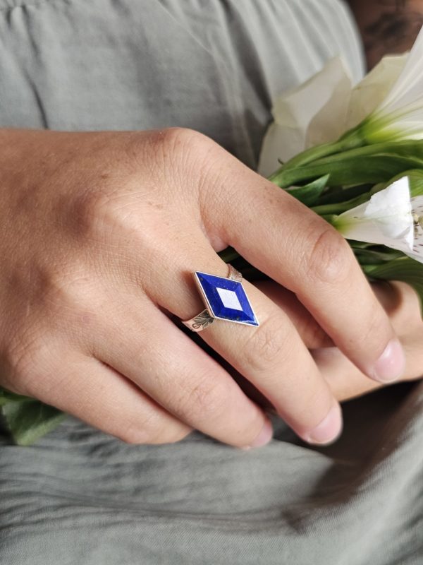 Bague réglable Lapis lazuli – Image 6