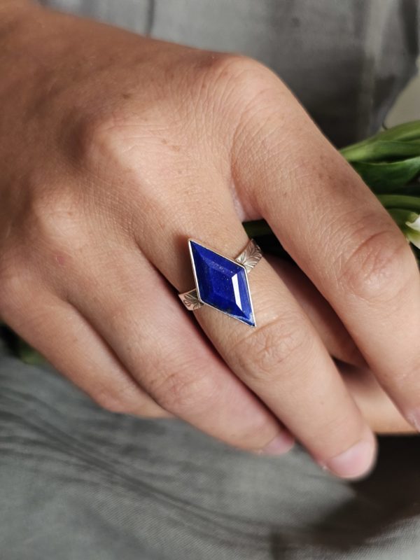Bague réglable Lapis lazuli – Image 7