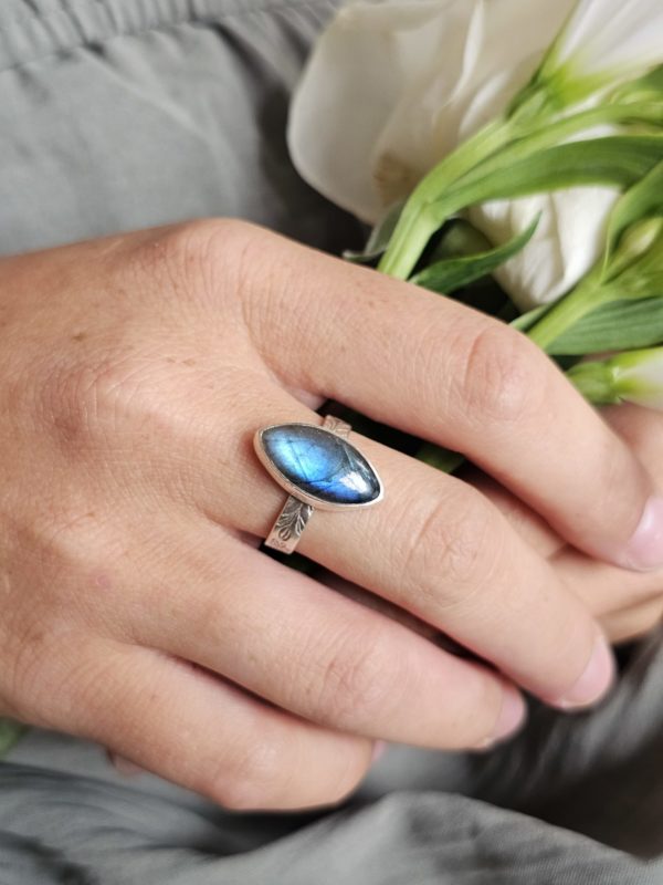 Bague réglable Labradorite – Image 7