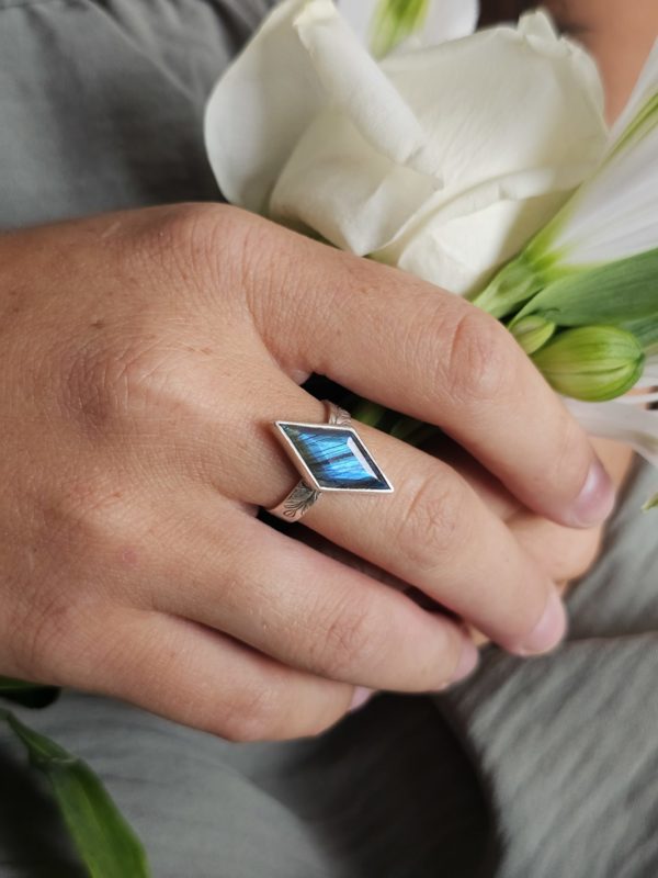 Bague réglable Labradorite – Image 7