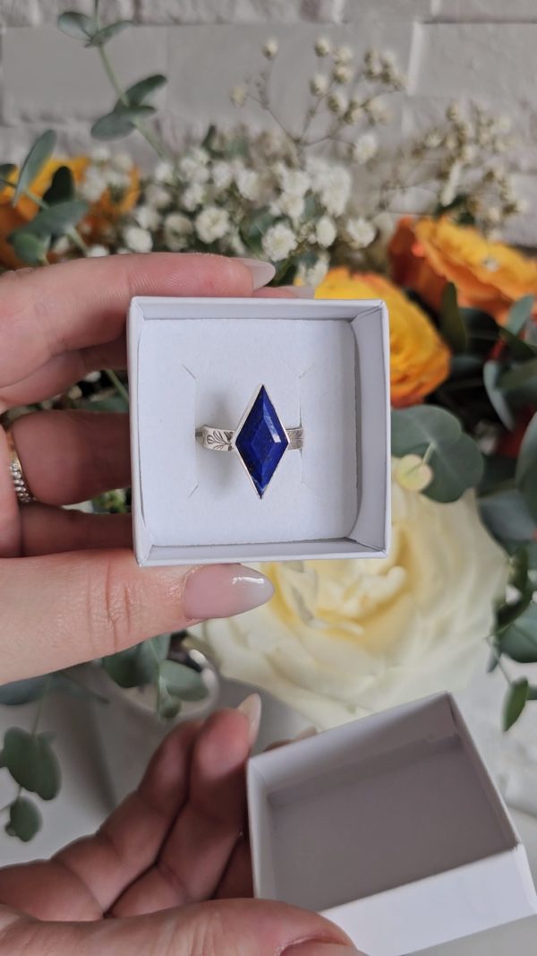 Bague réglable Lapis lazuli – Image 2